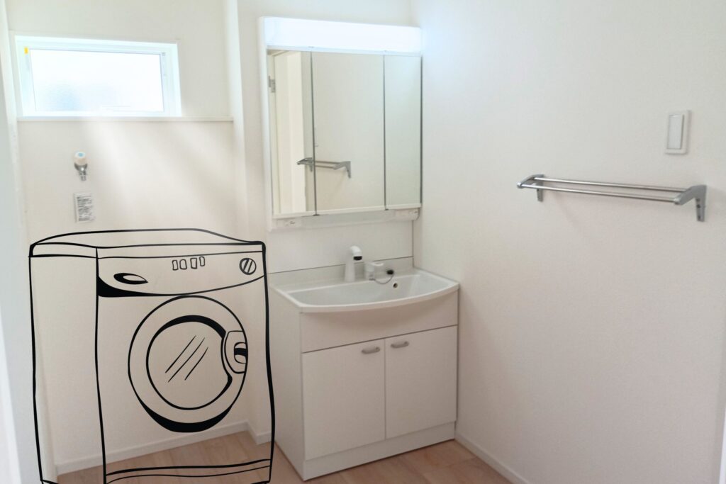 長野市で暮らしをデザインする不動産　土木外構　ワンストップ　カズケン　洗面台