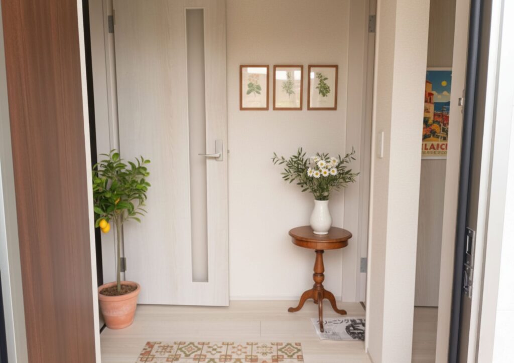 長野市で暮らしをデザインする不動産 土木外構 ワンストップ カズケン アイコン 玄関