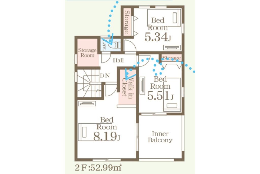 長野市で暮らしをデザインする不動産　土木外構　ワンストップ　カズケン アイコン　間取り2